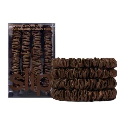 Discount Four Pack Silk Skinny Scrunchies Women Sleepwear|Hair Accessories