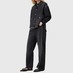Outlet Frankie Studded Wide Leg Jeans Women Denim