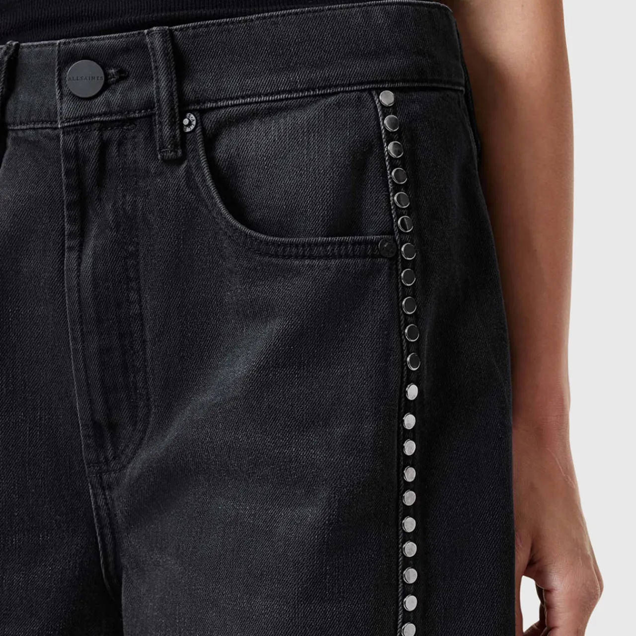 Outlet Frankie Studded Wide Leg Jeans Women Denim