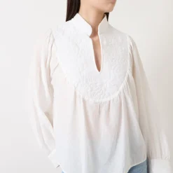 Online Frantz Jacquard Blouse Women Tops