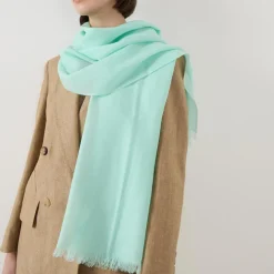 Online Frayed Logo Scarf Women Scarves