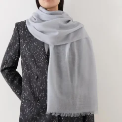 Clearance Frayed Logo Scarf Women Scarves