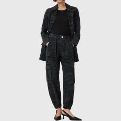 Outlet Freda Camouflage Denim Cargo Trousers Women Trousers & Shorts