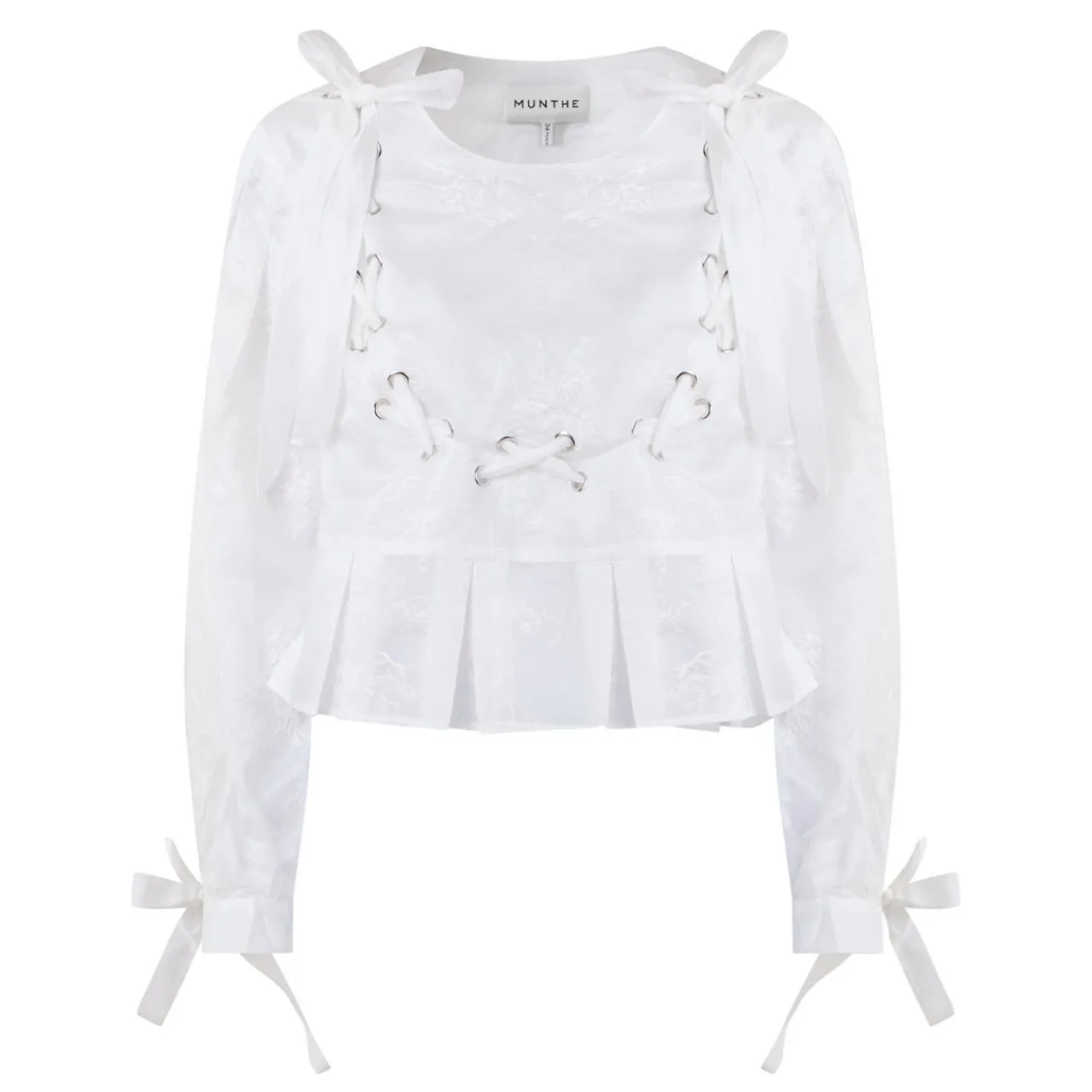 Best Freni Ribbon-Detail Blouse Women Tops