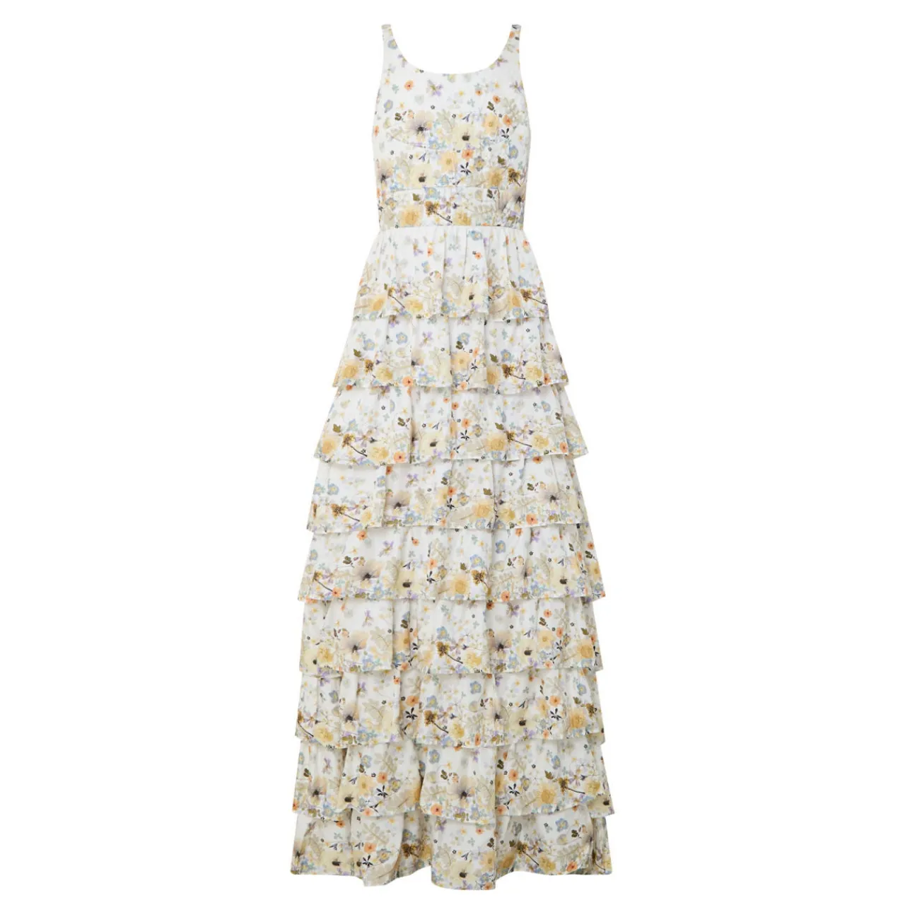 Best Fruma Silk Floral Tiered Dress Women Dresses|Mother Of The Bride