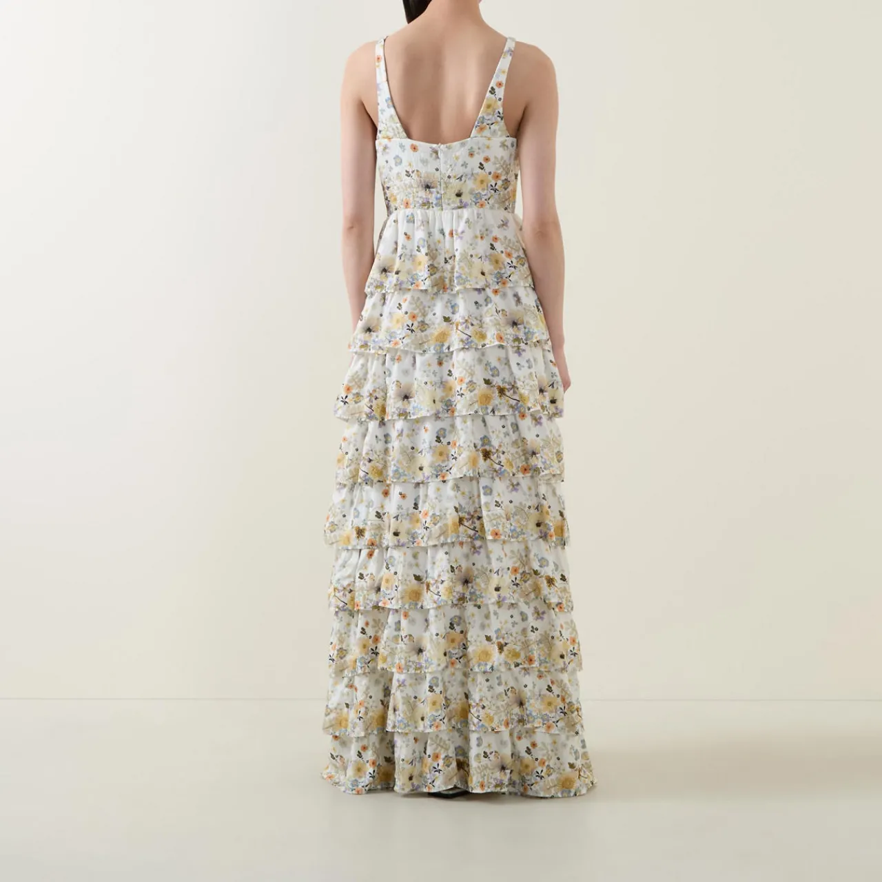 Best Fruma Silk Floral Tiered Dress Women Dresses|Mother Of The Bride