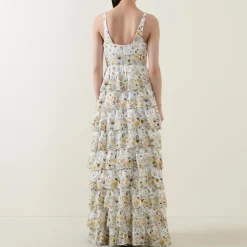Best Fruma Silk Floral Tiered Dress Women Dresses|Mother Of The Bride