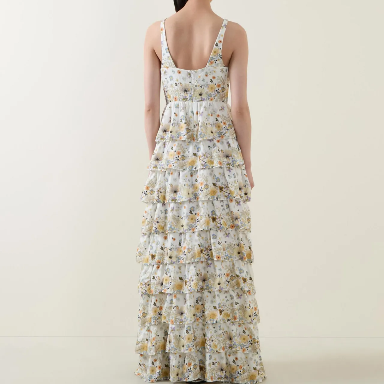 Best Fruma Silk Floral Tiered Dress Women Dresses|Mother Of The Bride