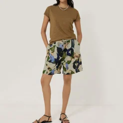 Sale Future Botanic Linen Shorts Women Trousers & Shorts
