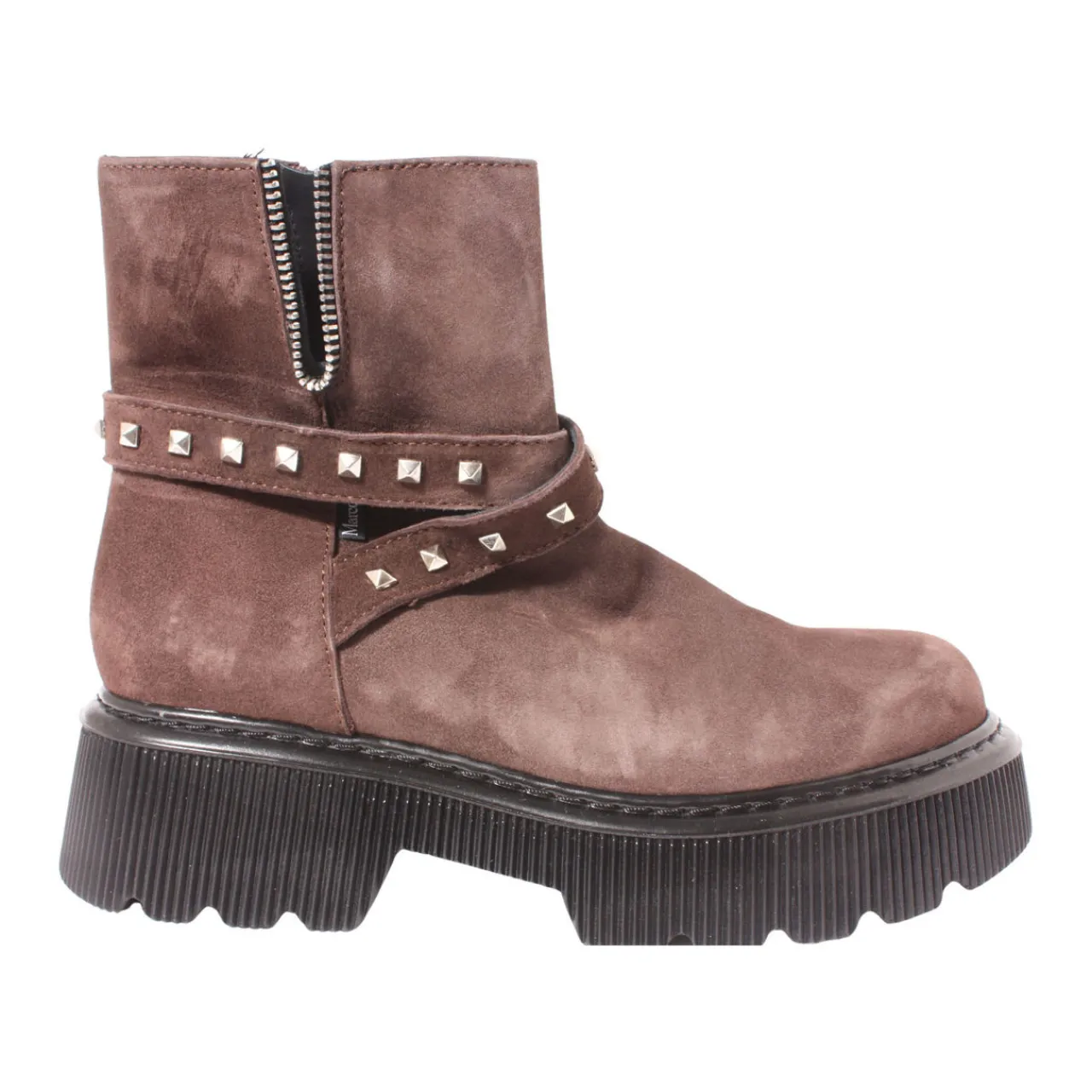 Discount G1400 Chunky Studded Suede Boots Women Boots