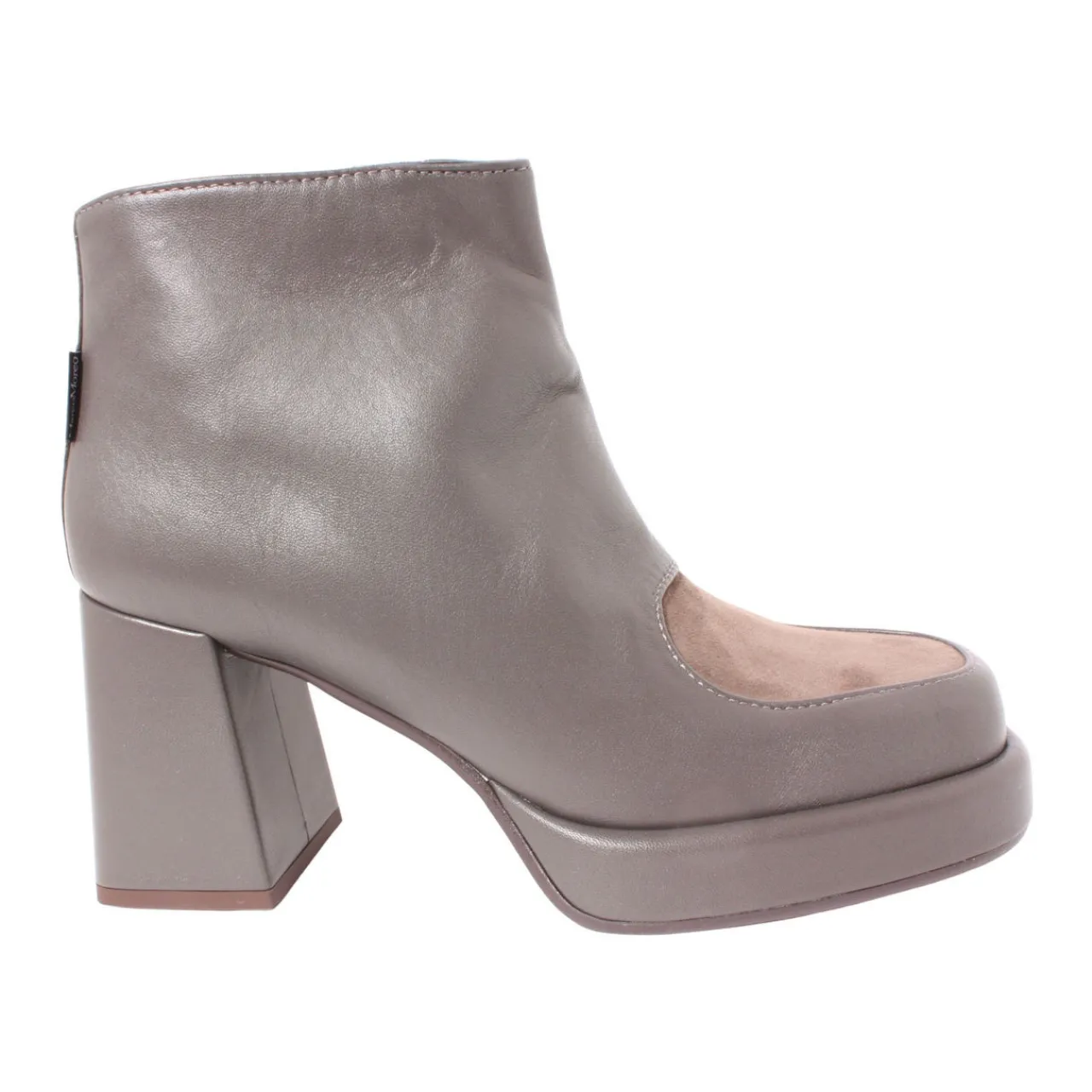 Sale G1127 Panelled Leather Boots Women Boots