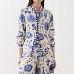 Hot Gala Printed Blouse Women Tops