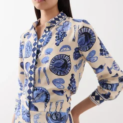 Hot Gala Printed Blouse Women Tops