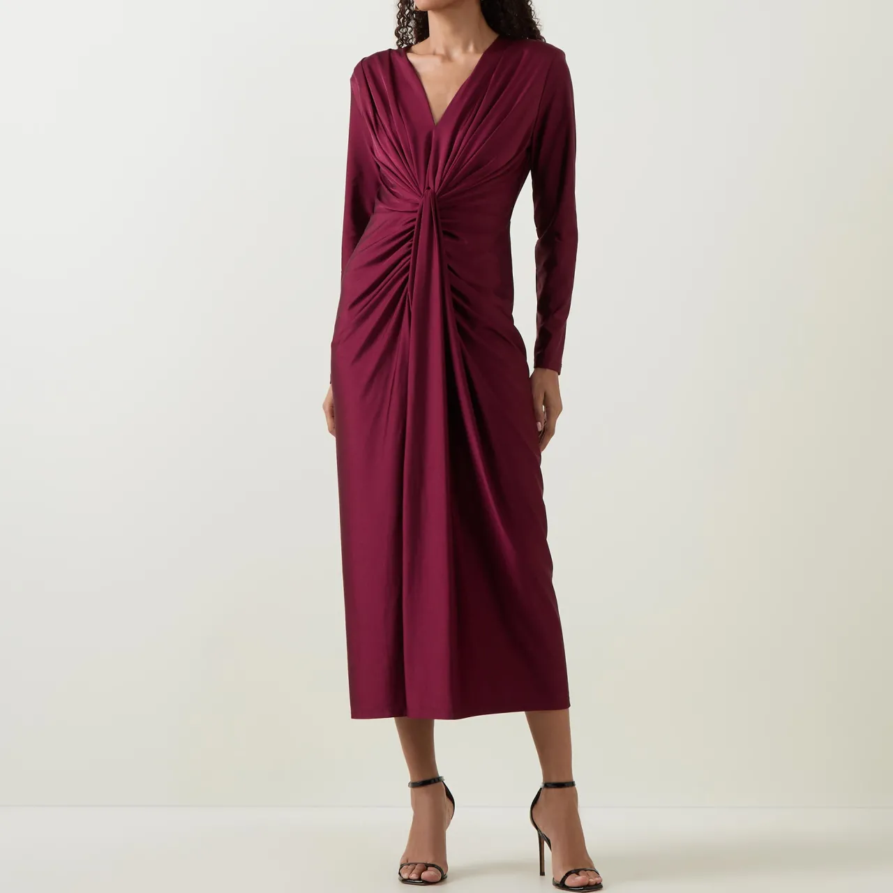 New Gathered Draped Fitted Dress Women Dresses|Occasion Dressing