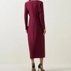 New Gathered Draped Fitted Dress Women Dresses|Occasion Dressing