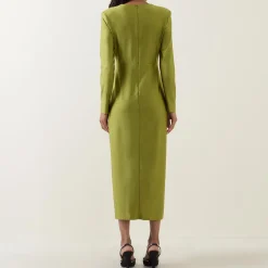 Best Gathered Draped Fitted Dress Women Dresses|Mother Of The Bride