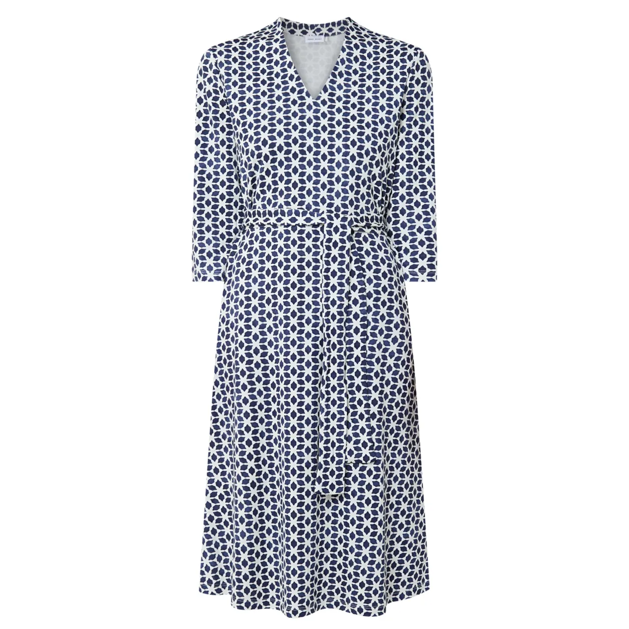 Discount Geometric Belted Dress Women Dresses