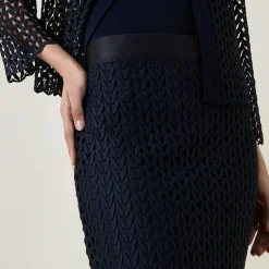 Geometric High-Waist Pencil Skirt Women Skirts