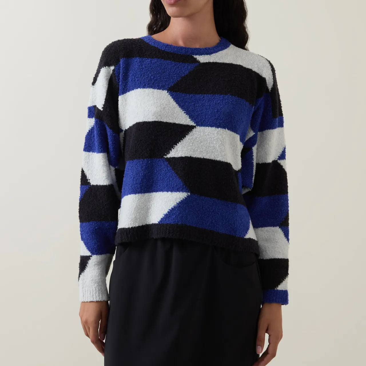 Geometric Knitted Sweater Women Sweaters & Cardigans