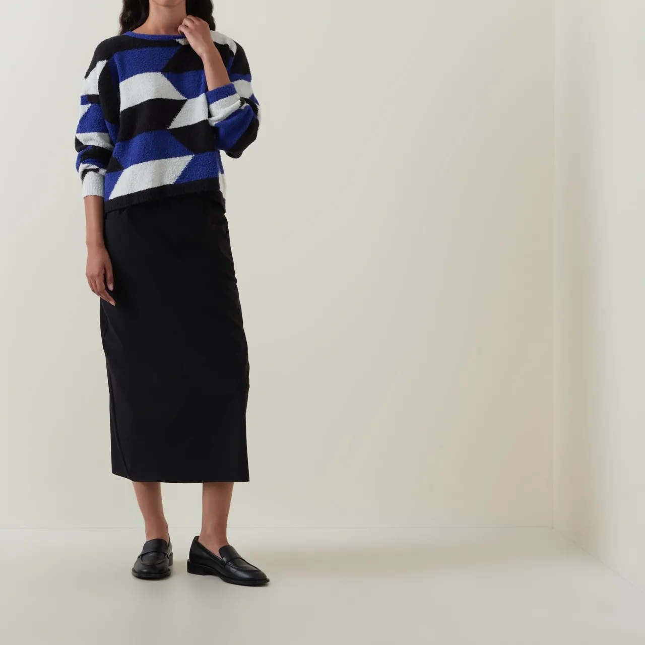 Geometric Knitted Sweater Women Sweaters & Cardigans