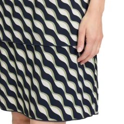 Geometric Tiered Dress Women Dresses