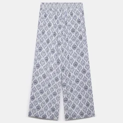 Clearance Geometric Tile Wide-Leg Trousers Women Trousers & Shorts