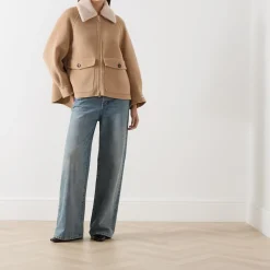 Outlet Gettone Double Pocket Short Jacket Women Coats & Jackets