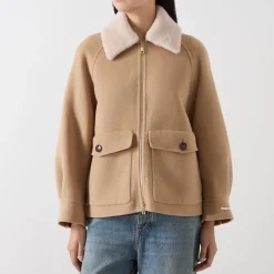 Outlet Gettone Double Pocket Short Jacket Women Coats & Jackets