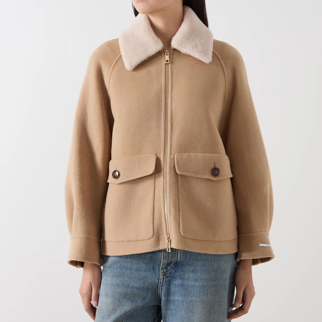 Outlet Gettone Double Pocket Short Jacket Women Coats & Jackets