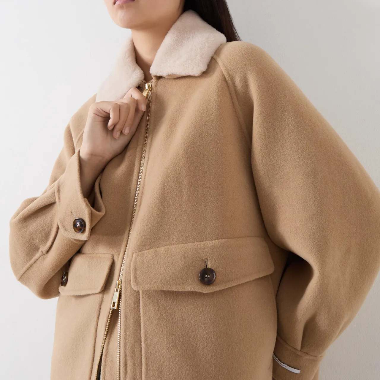 Outlet Gettone Double Pocket Short Jacket Women Coats & Jackets