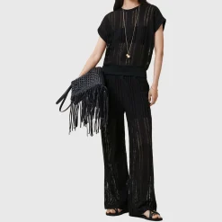 Outlet Giana Crochet Wide Leg Trousers Women Trousers & Shorts