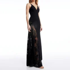 Best Gianna Lace Detail Mermaid Gown Women Dresses