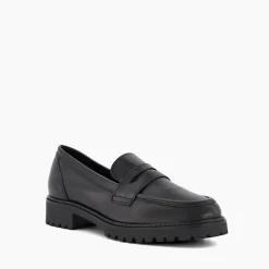 Sale Gild Cleated-Sole Penny-Trim Loafers Women Loafers