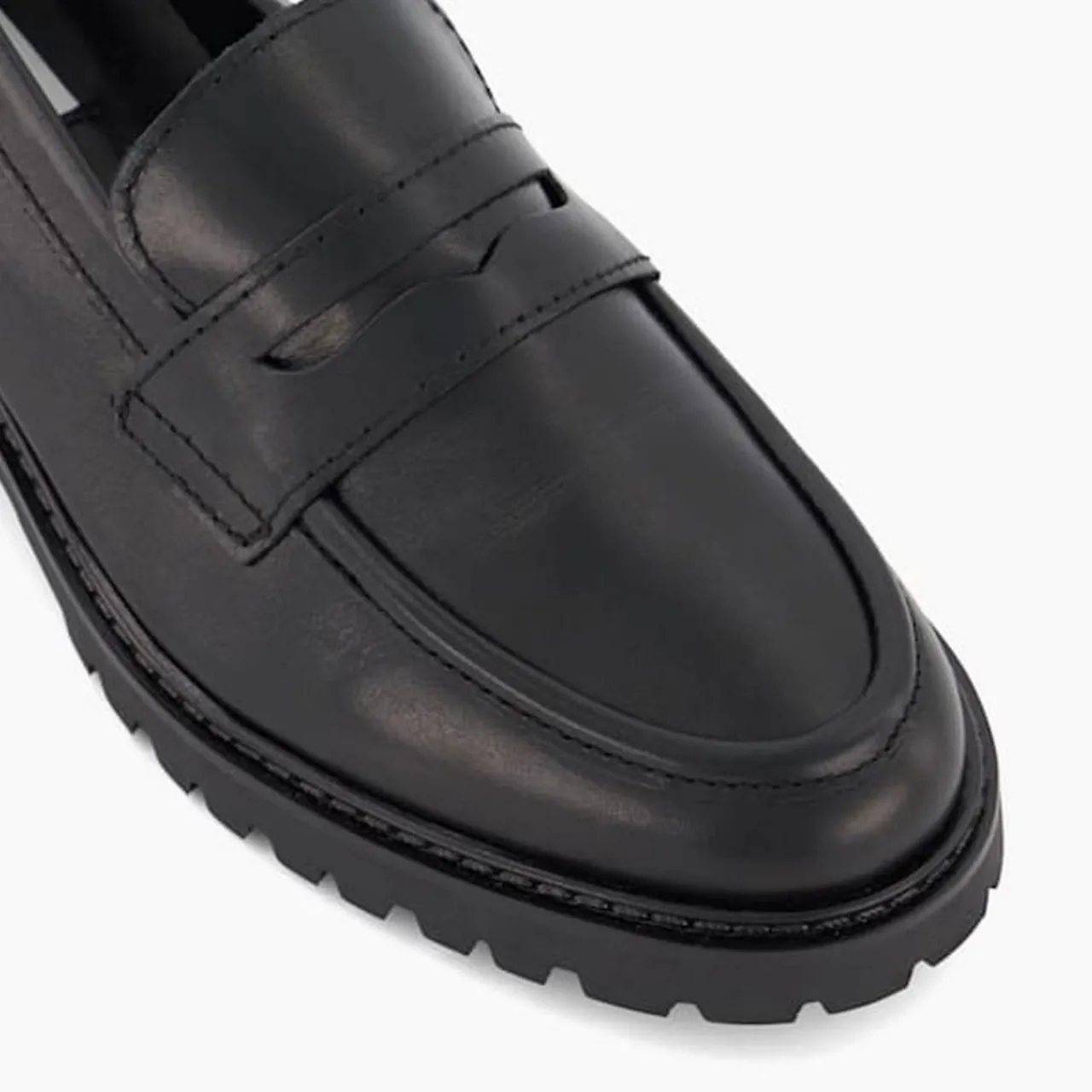 Sale Gild Cleated-Sole Penny-Trim Loafers Women Loafers