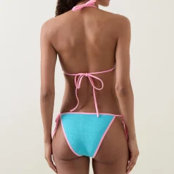 Clearance Gina Contrast Triangle Two-Piece Bikini Set Women Swimwear & Beachwear