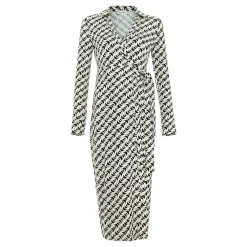 Hot Gina Geo Wrap Dress Women Dresses