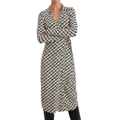 Hot Gina Geo Wrap Dress Women Dresses
