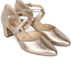 New Gisele Metallic Court Shoes Women Heels