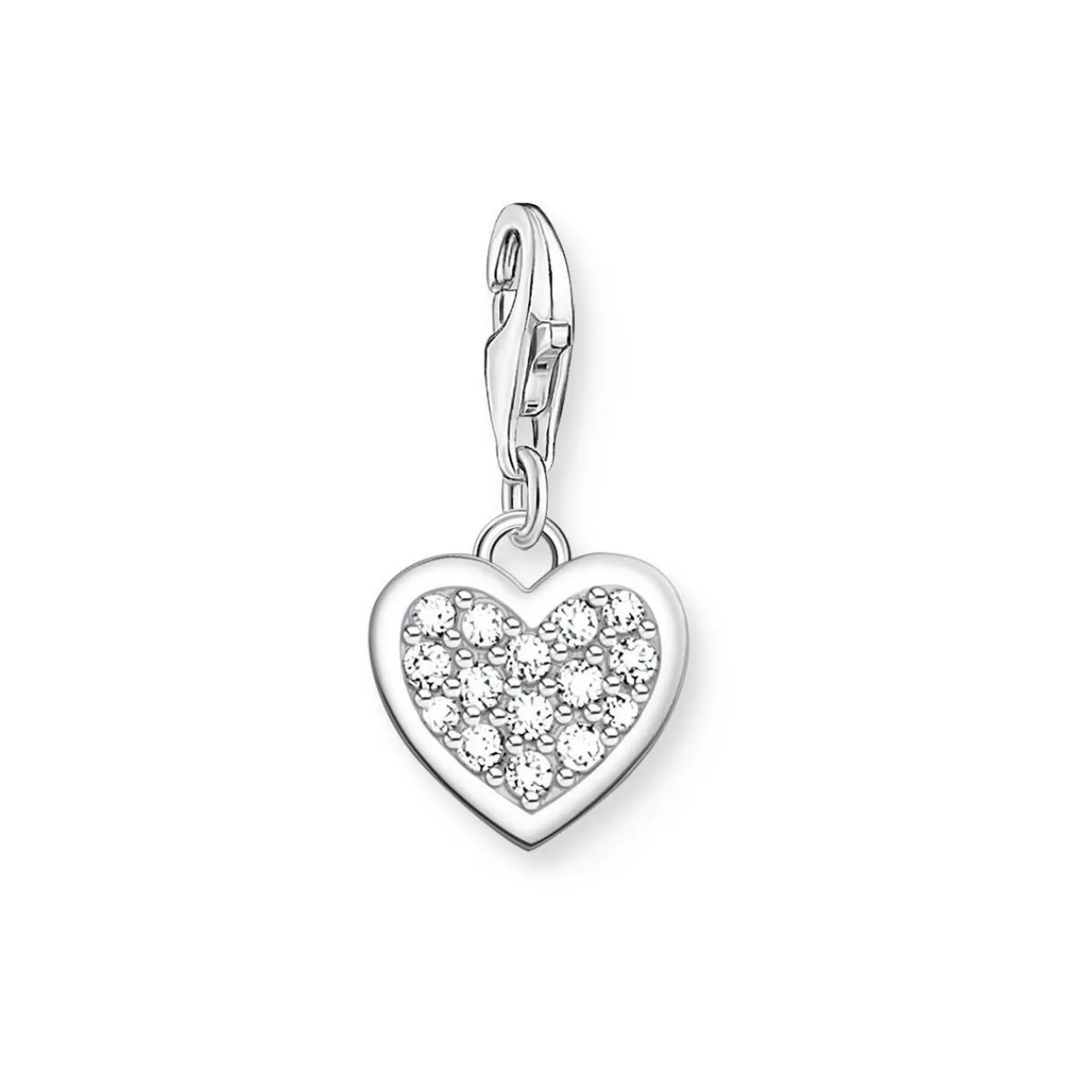 Glitter Heart Charm Women Charms
