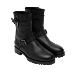 Outlet Glory Faux Fur Biker Boots Women Boots