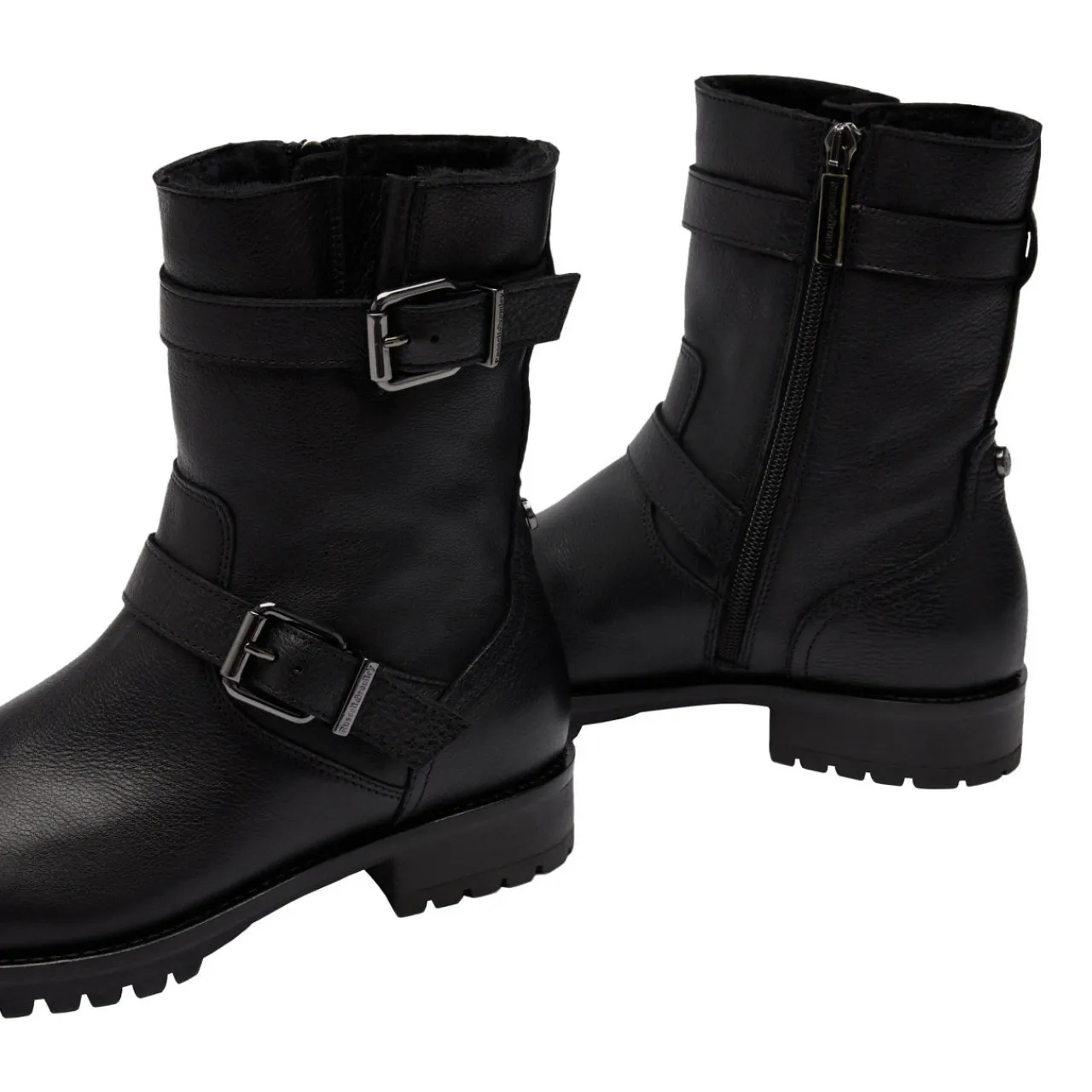 Outlet Glory Faux Fur Biker Boots Women Boots
