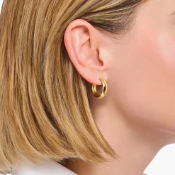 Discount Gold-Plated Chunky Hoops Women Earrings