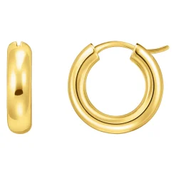 Sale Gold-Plated Chunky Hoops Women Earrings