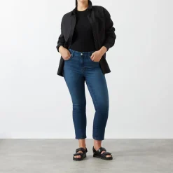 Outlet Good Legs High-Rise Cropped Straight Leg Jeans Women Denim