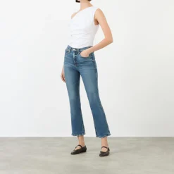 Hot Good Standard Kick Flared Jeans Women Denim