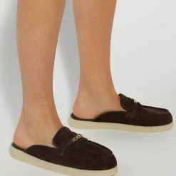Clearance Gracious Backless Loafers Women Flats