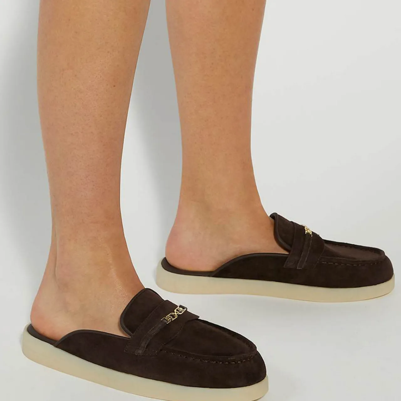 Clearance Gracious Backless Loafers Women Flats