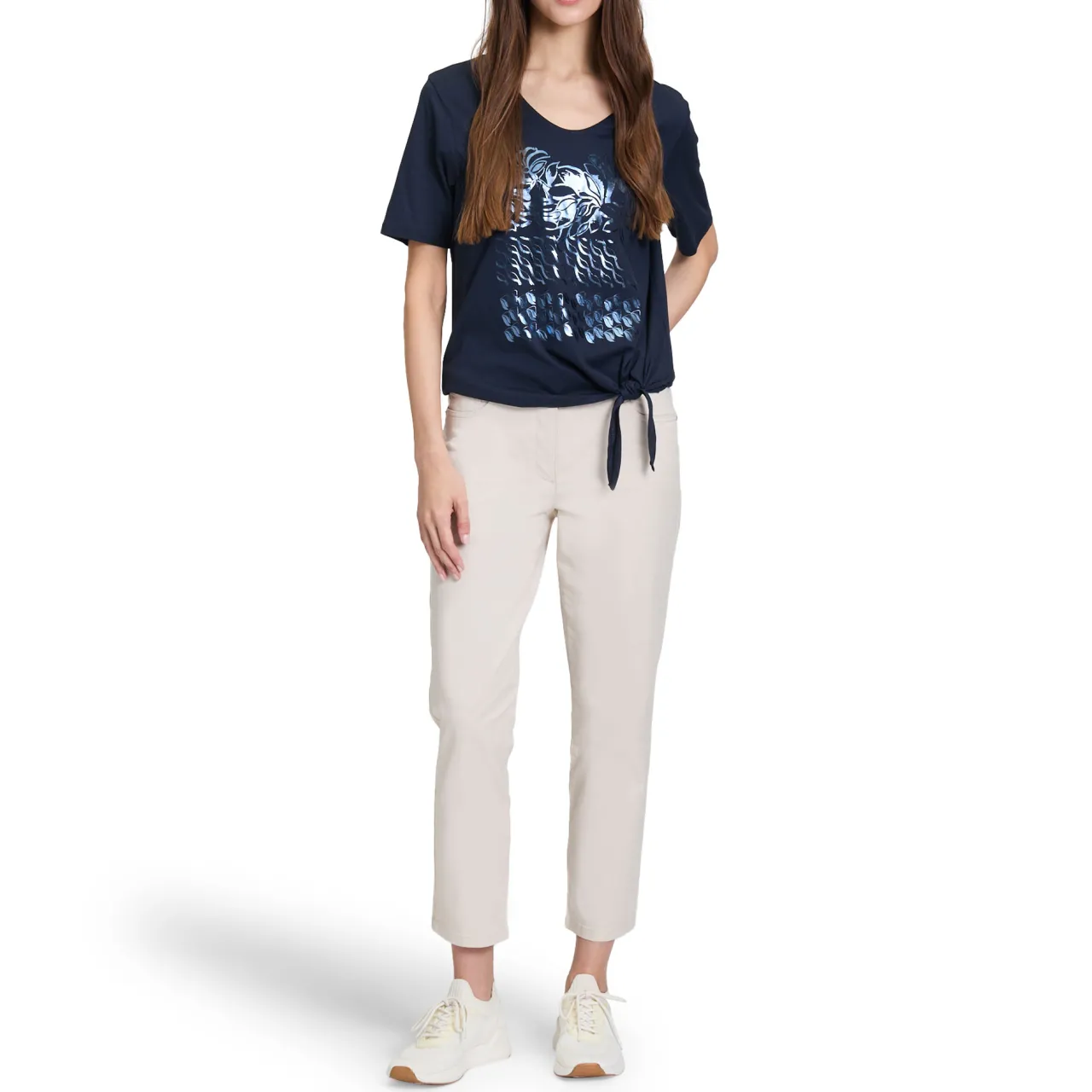 Hot Graphic Drawstring T-Shirt Women Tops