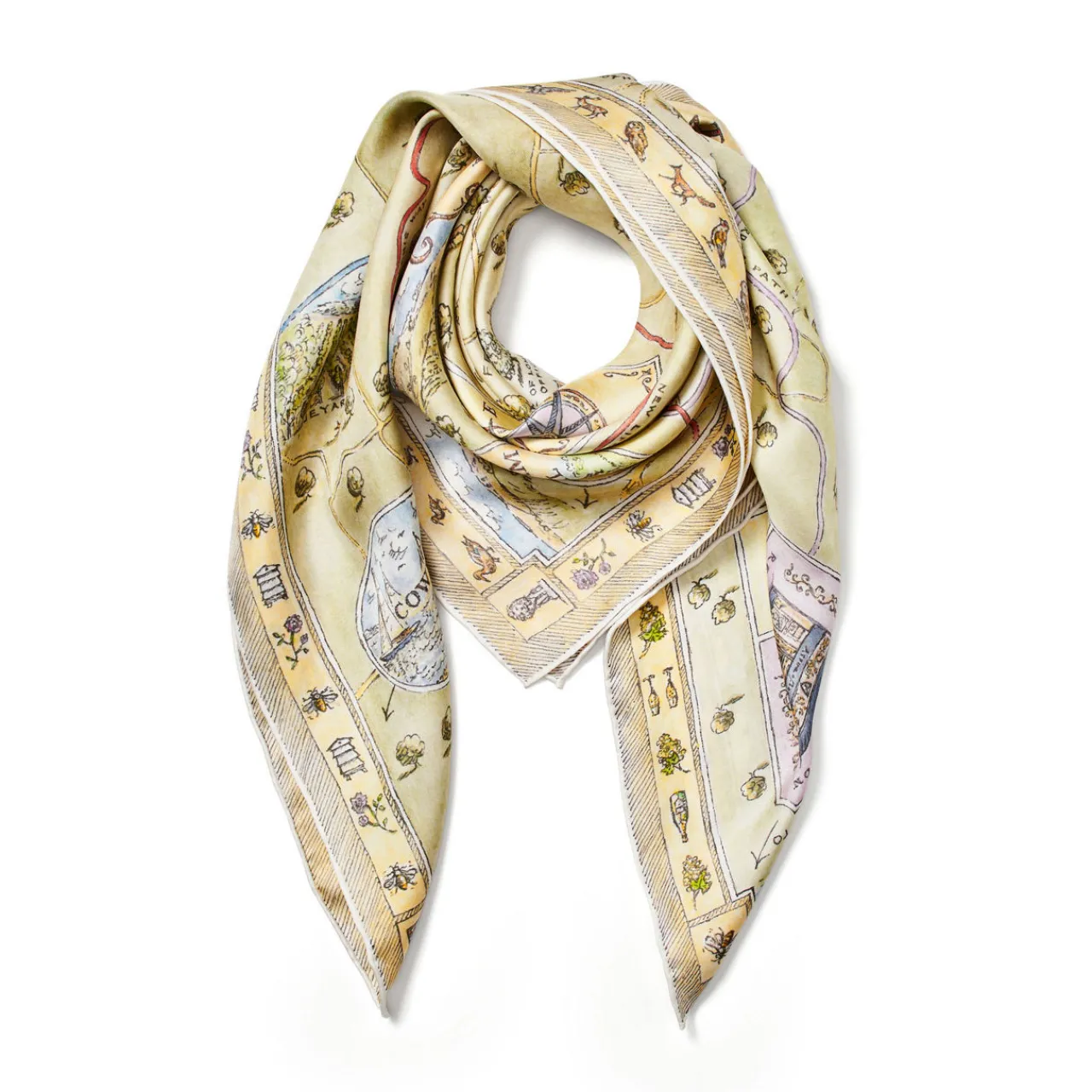 New Great British Season Silk Scarf Women Scarves