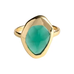 Sale Green Tourmaline Stepping Stone Ring Women Rings
